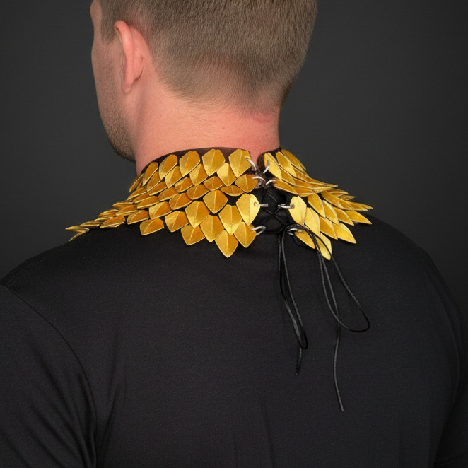 Dragon Scale Neck Gorget | 3D Printed Flexible Cosplay Neck Armor